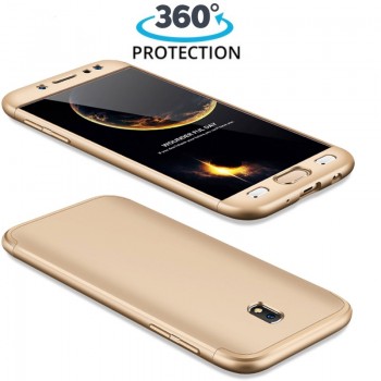 360 apsauga-dėklas auksinis (GALAXY J3 2017)